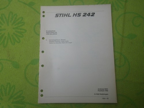 Stihl heckenschere 242 - heckenschere,