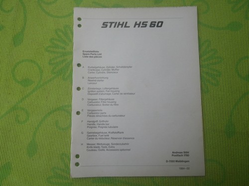Stihl heckenschere 60 - hs,